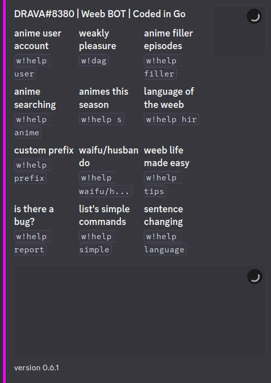 weeb bot screenshot